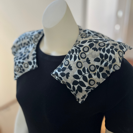Origami-Inspired Curved Lavender Wheat Pack for Neck & Shoulders - Floral Trail