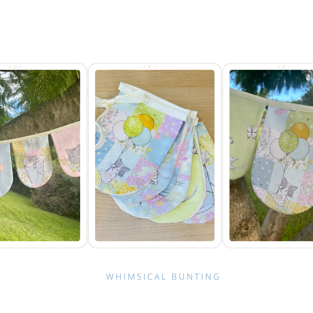 Bunting 12 Flags Of Whimsical Charm For Nursery Or Party Days