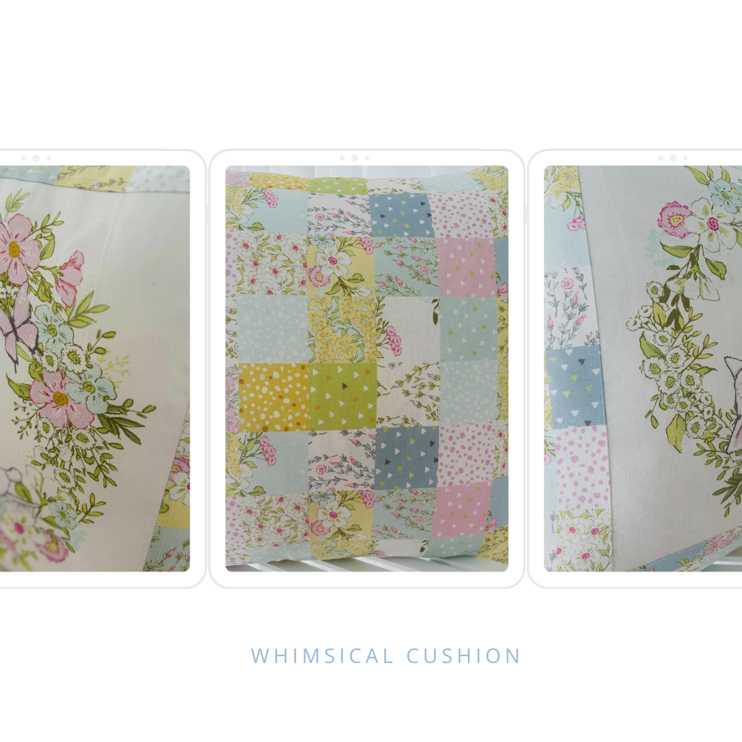 Whimsical cushion 50cm x 50cm