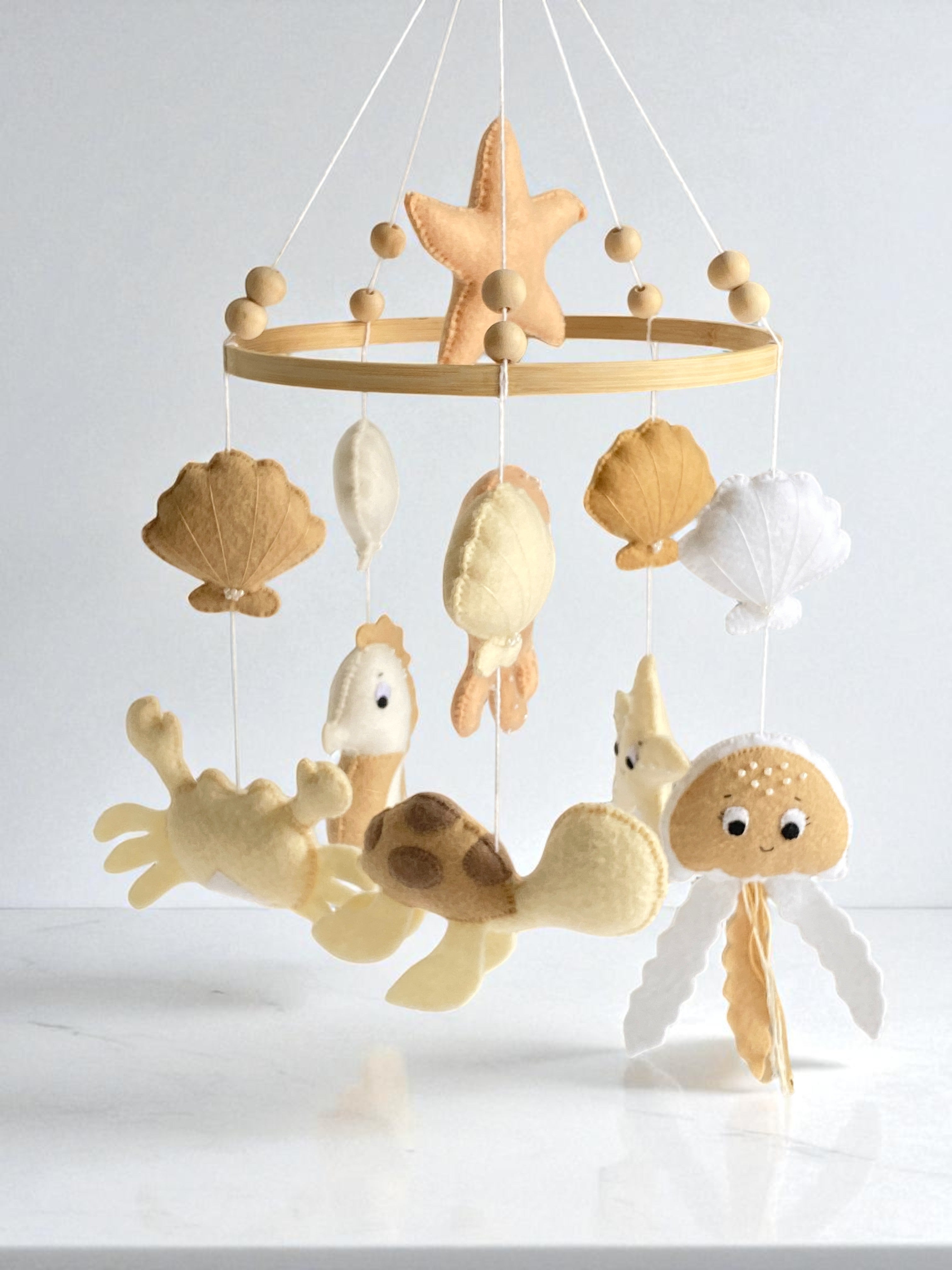 Ocean Baby Mobile in Warm Neutral Colour