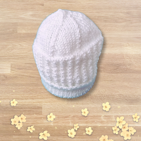 Baby Beanie in White