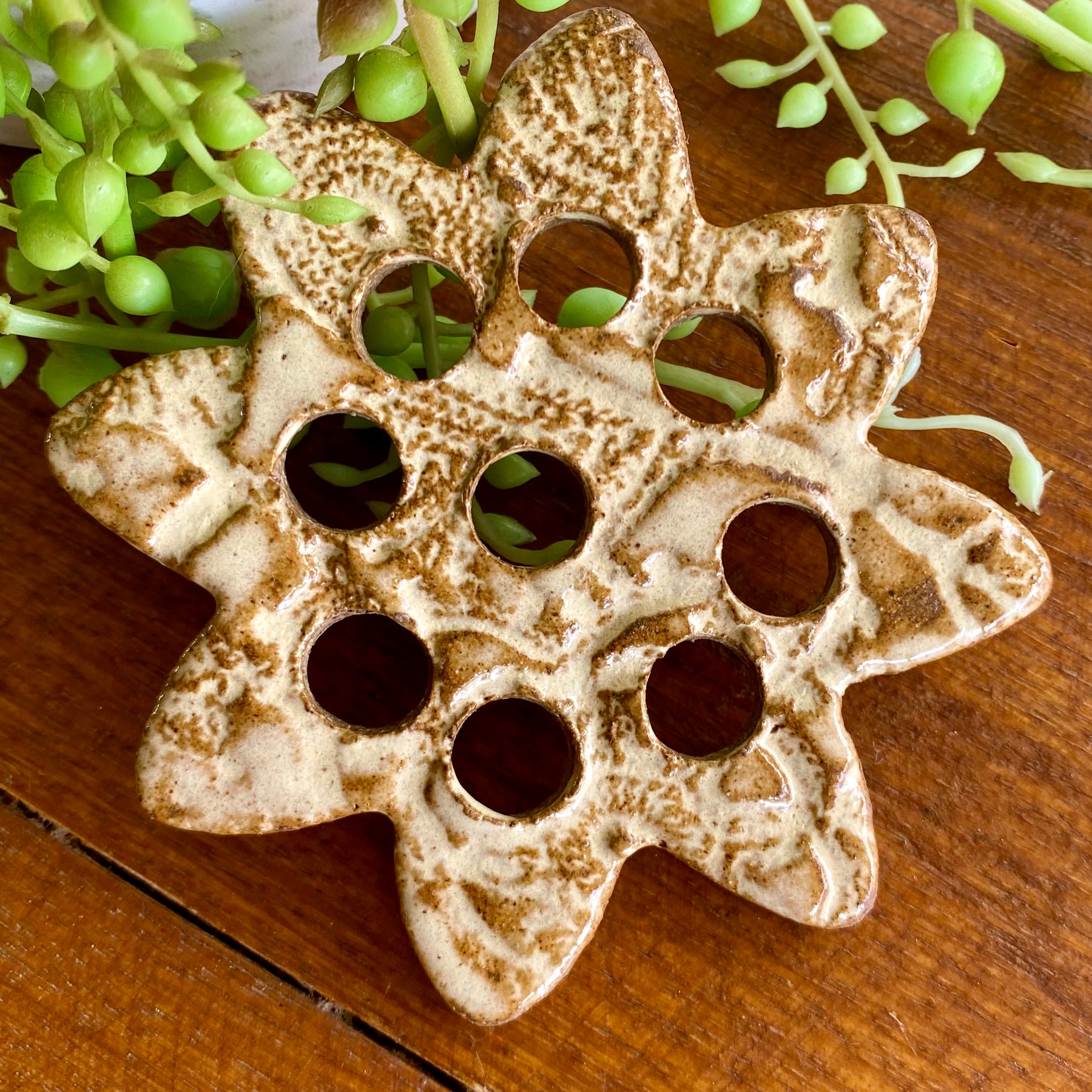 Flower Frogs for Jars/Floral Arrangement Frogs/Handmade Pottery