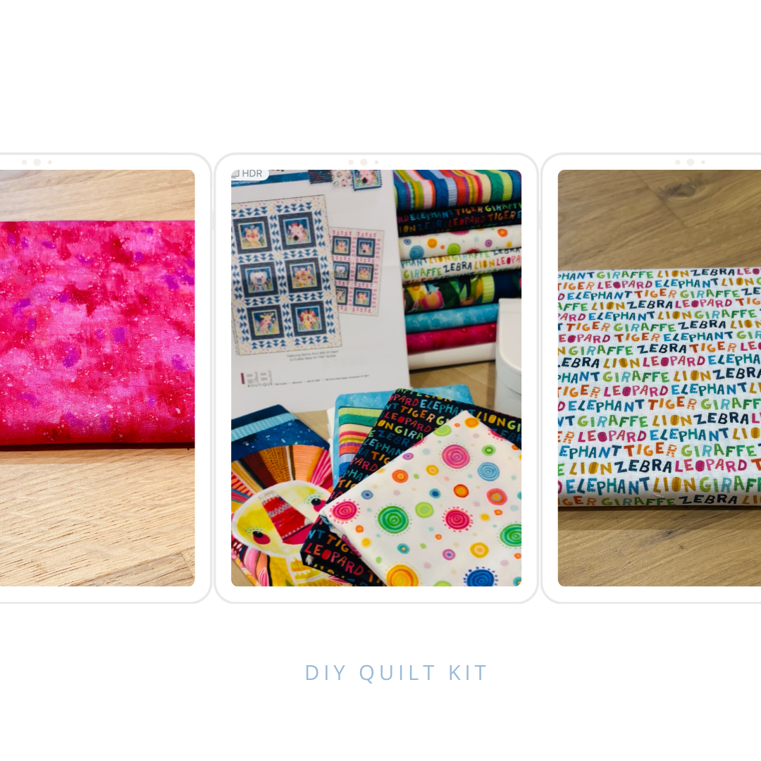 DIY Wild at Heart Quilt Kit Pink fabric for flying geese inc pattern To Make  Quilt Top 43" x 61"  & Binding Only