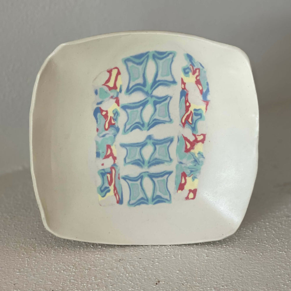Australian Ceramic Pottery Artist Ana Ceramica Home Decor Kitchen and Dining Nerikomi Inlay Plate Tray Dish Handmade Pottery Ceramics