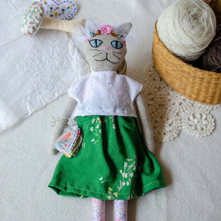 Furr-ever friend - Nicola, Independent Author & Stylish Cat Soft Toy - One-of-a-Kind Soft Toy