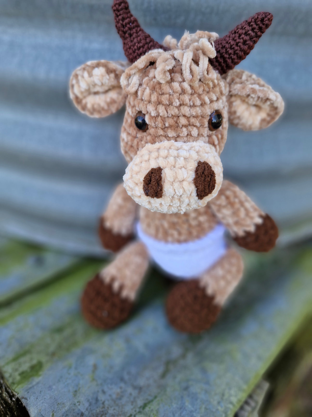 Adorable BABY HIGHLAND COW / BULL Crochet Animal