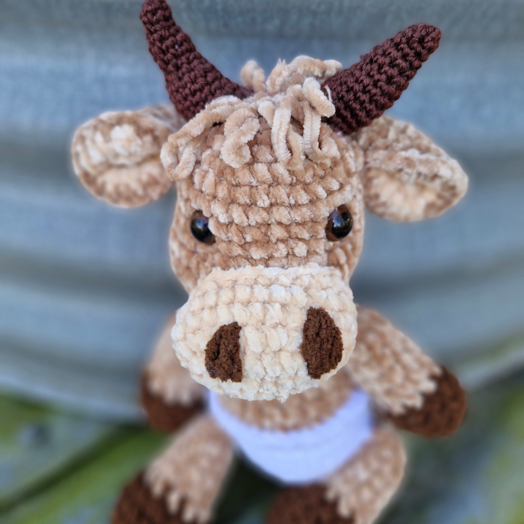 Adorable BABY HIGHLAND COW / BULL Crochet Animal