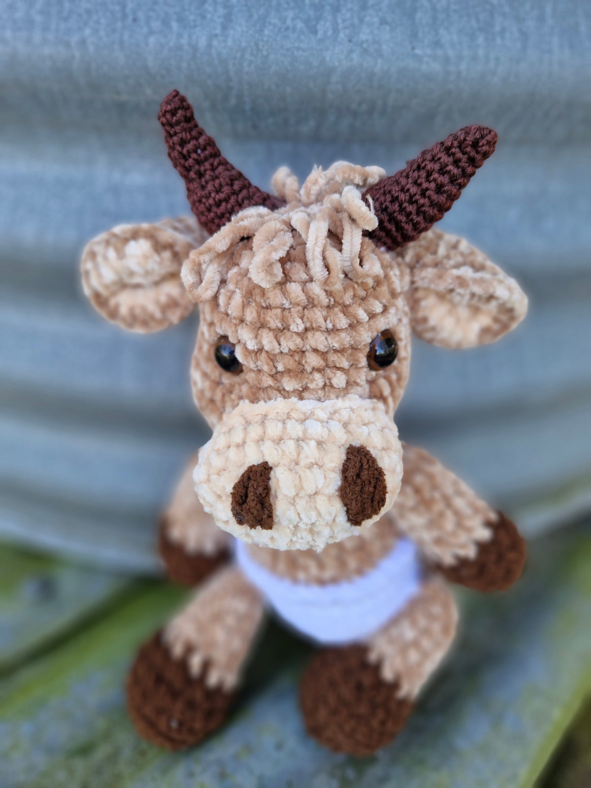 Adorable BABY HIGHLAND COW / BULL Crochet Animal
