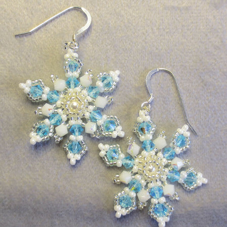 Crystal Snowflake Earrings