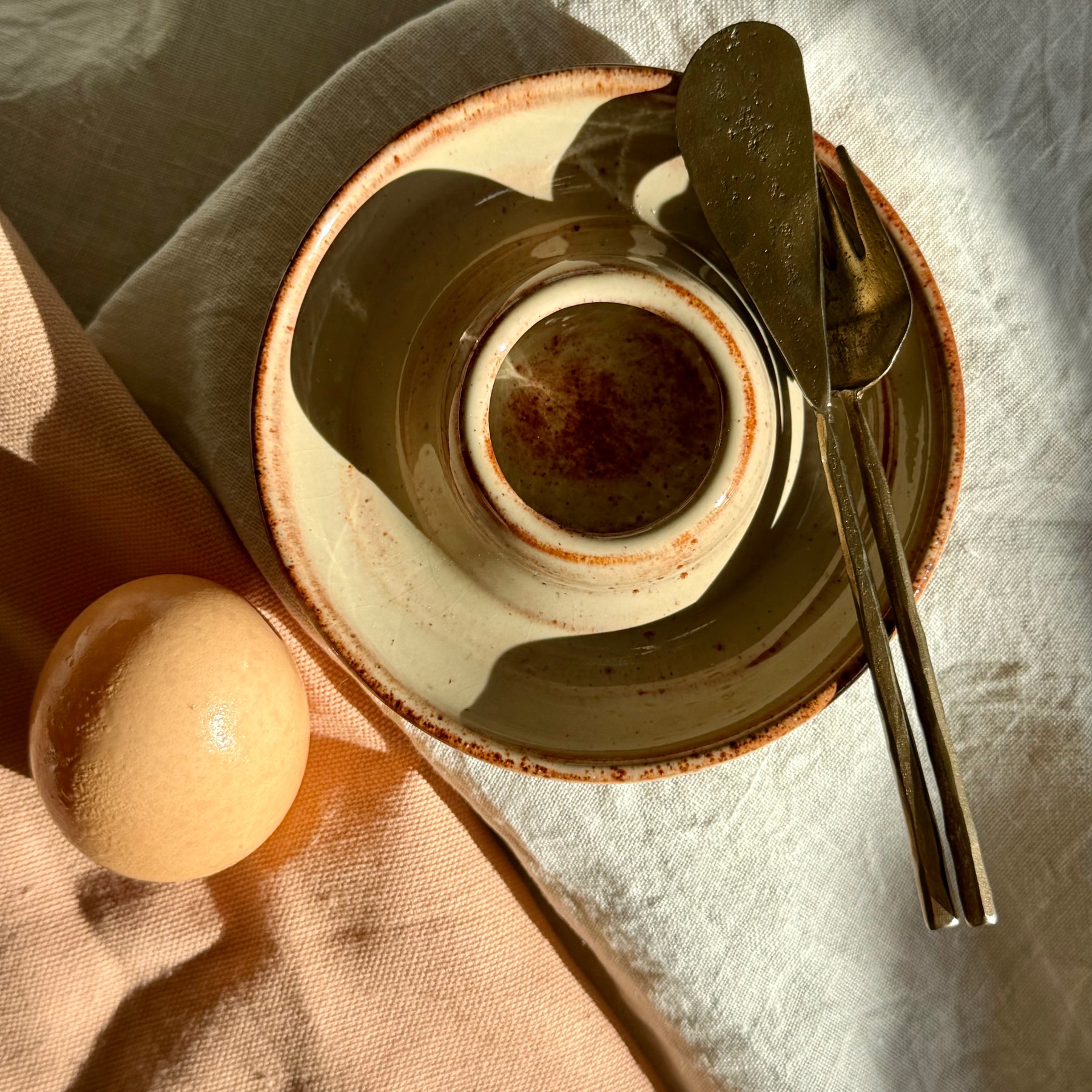 Slow Mornings Ceramic Egg Dish | Wheel Thrown