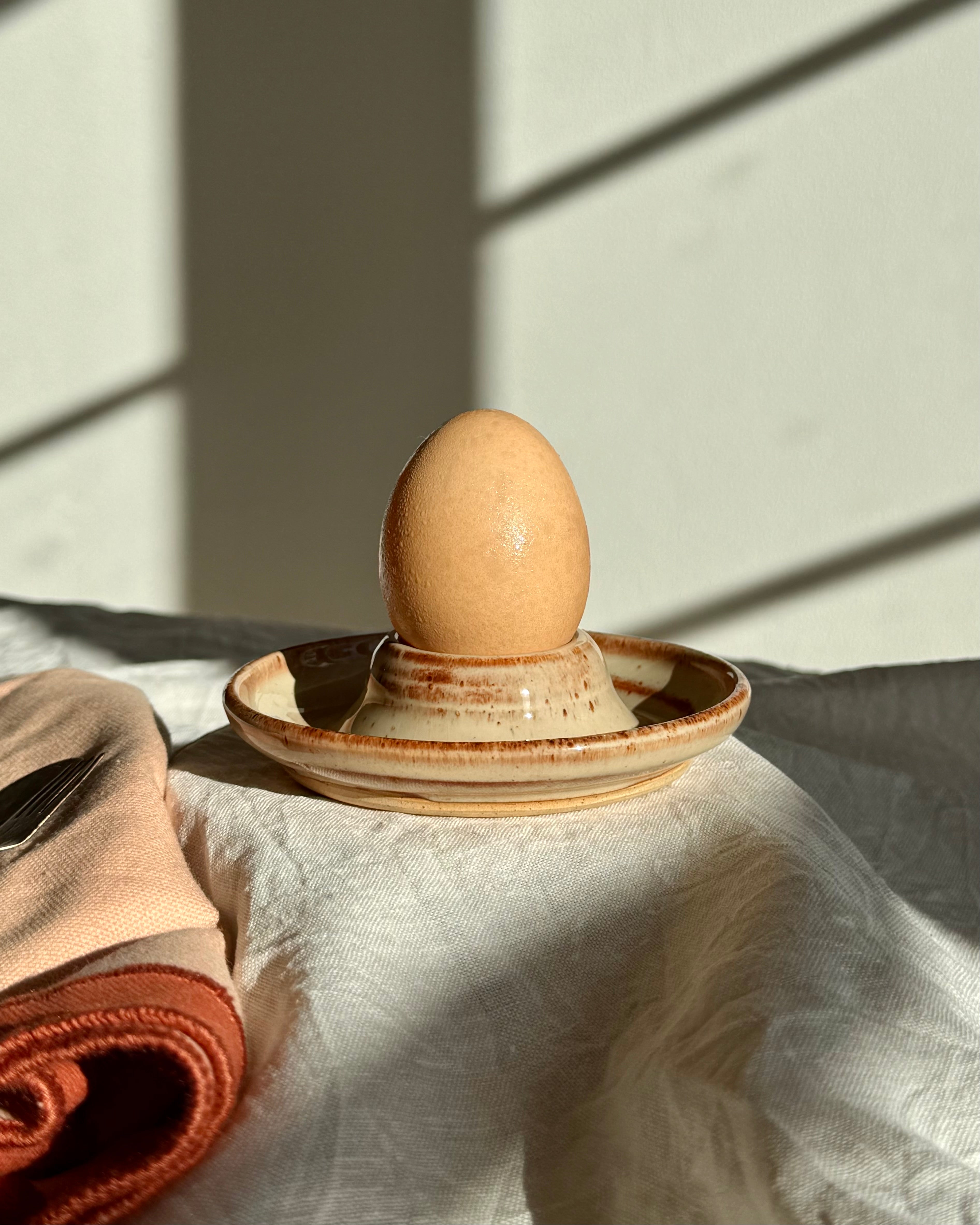 Slow Mornings Ceramic Egg Dish | Wheel Thrown