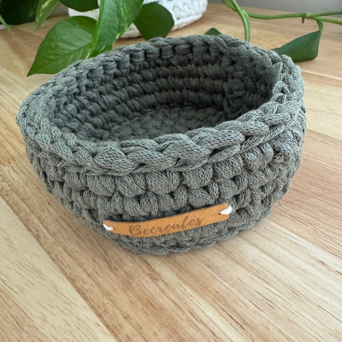 Earthy Green | Handmade Basket | Mini | Sustainable Home Decor