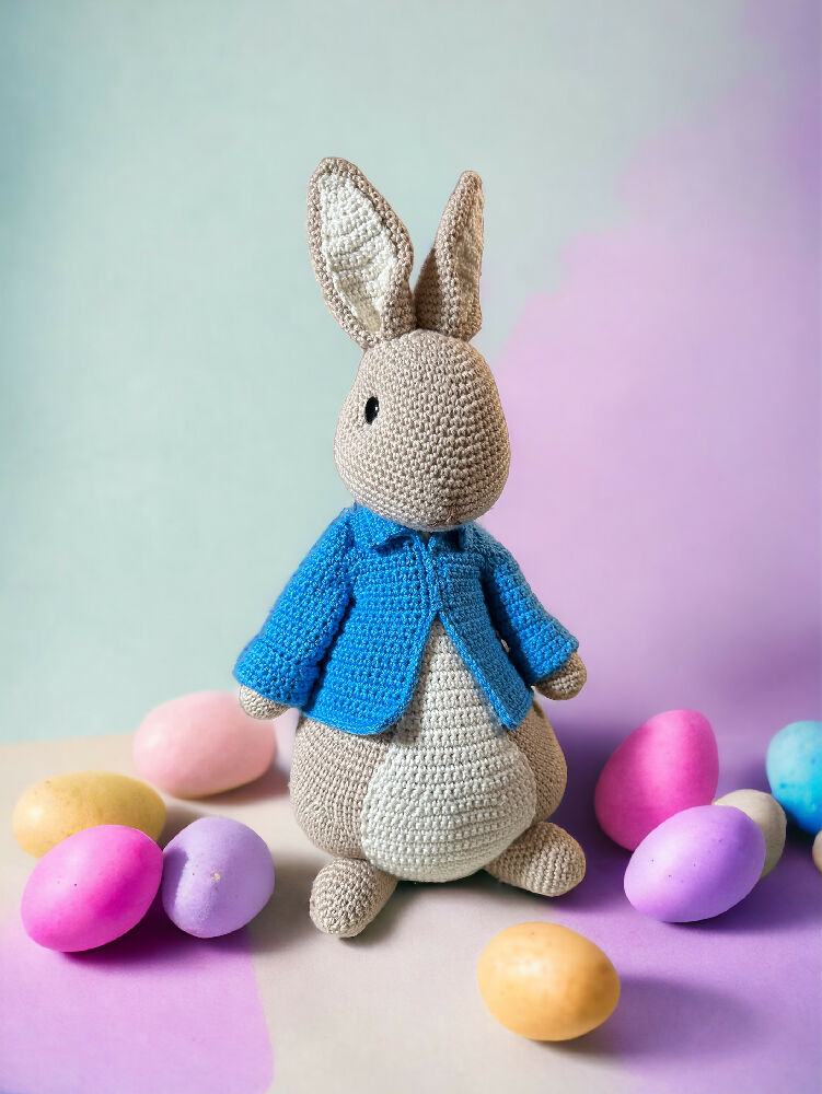 Crochet Easter Bunny in Jacket