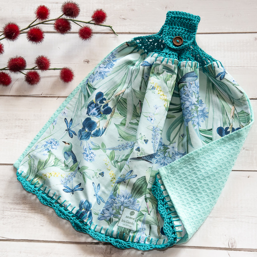 Floral Lovers Hanging Tea Towels/Hand Towels - Double Sided