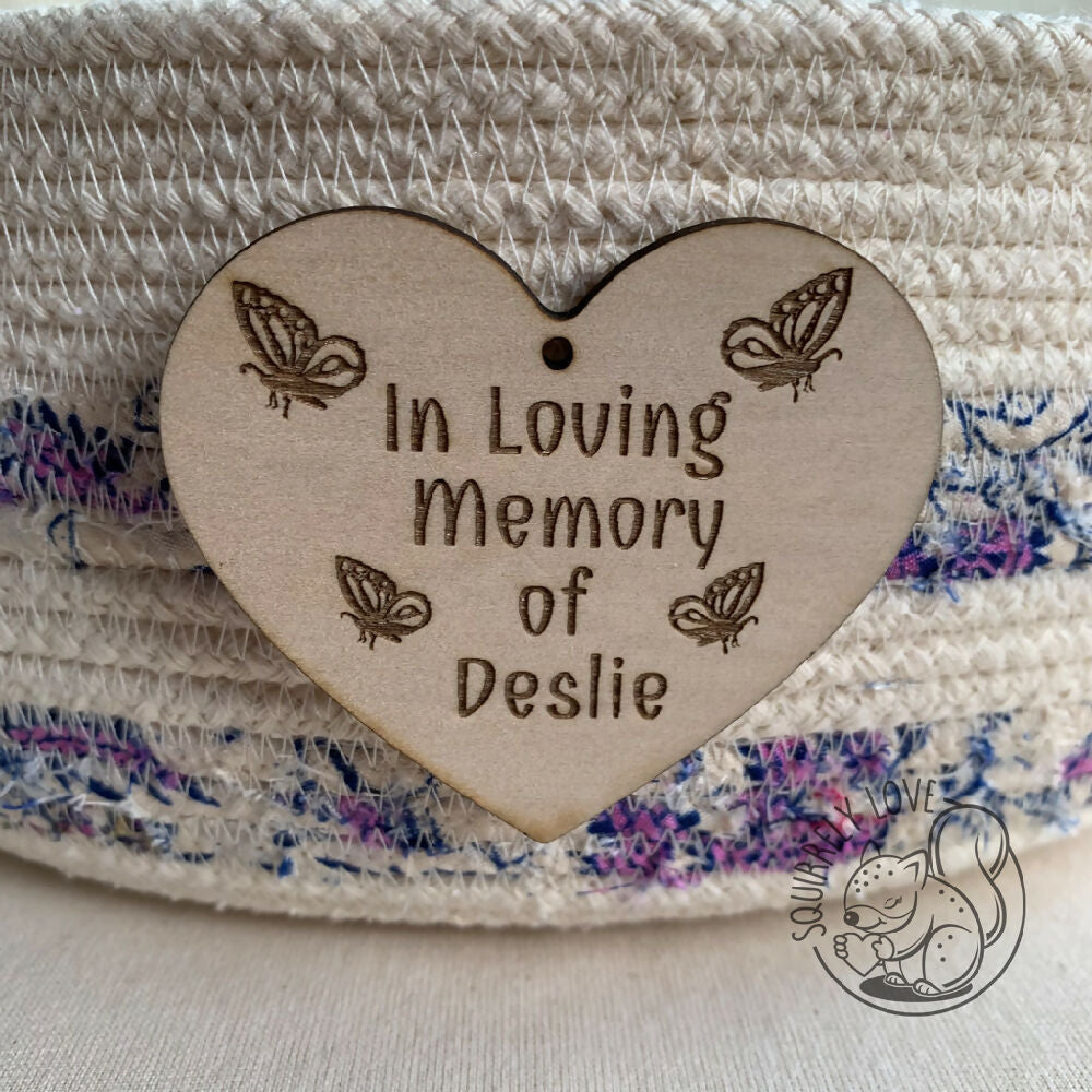 Personalised Keep Sake Memorial Rope Bowl