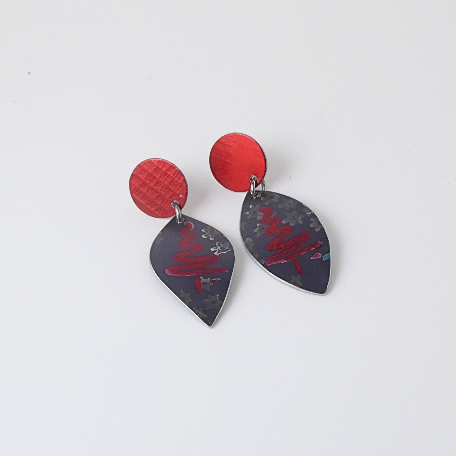 Anodised aluminium earrings - Jingle Jems Collection