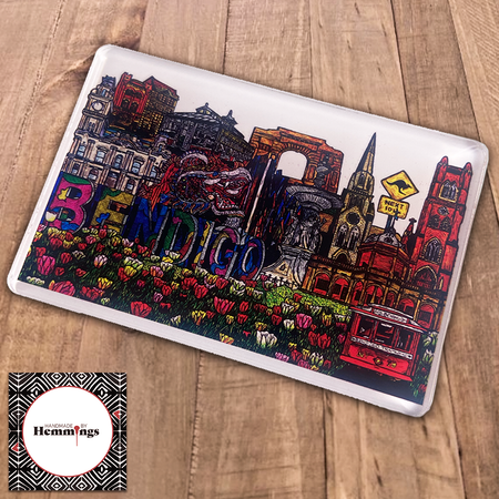 Bendigo Collage Fridge Magnet