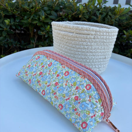 Quilted Trixie Zip Pouch – Betsy Ann Green (Liberty of London)