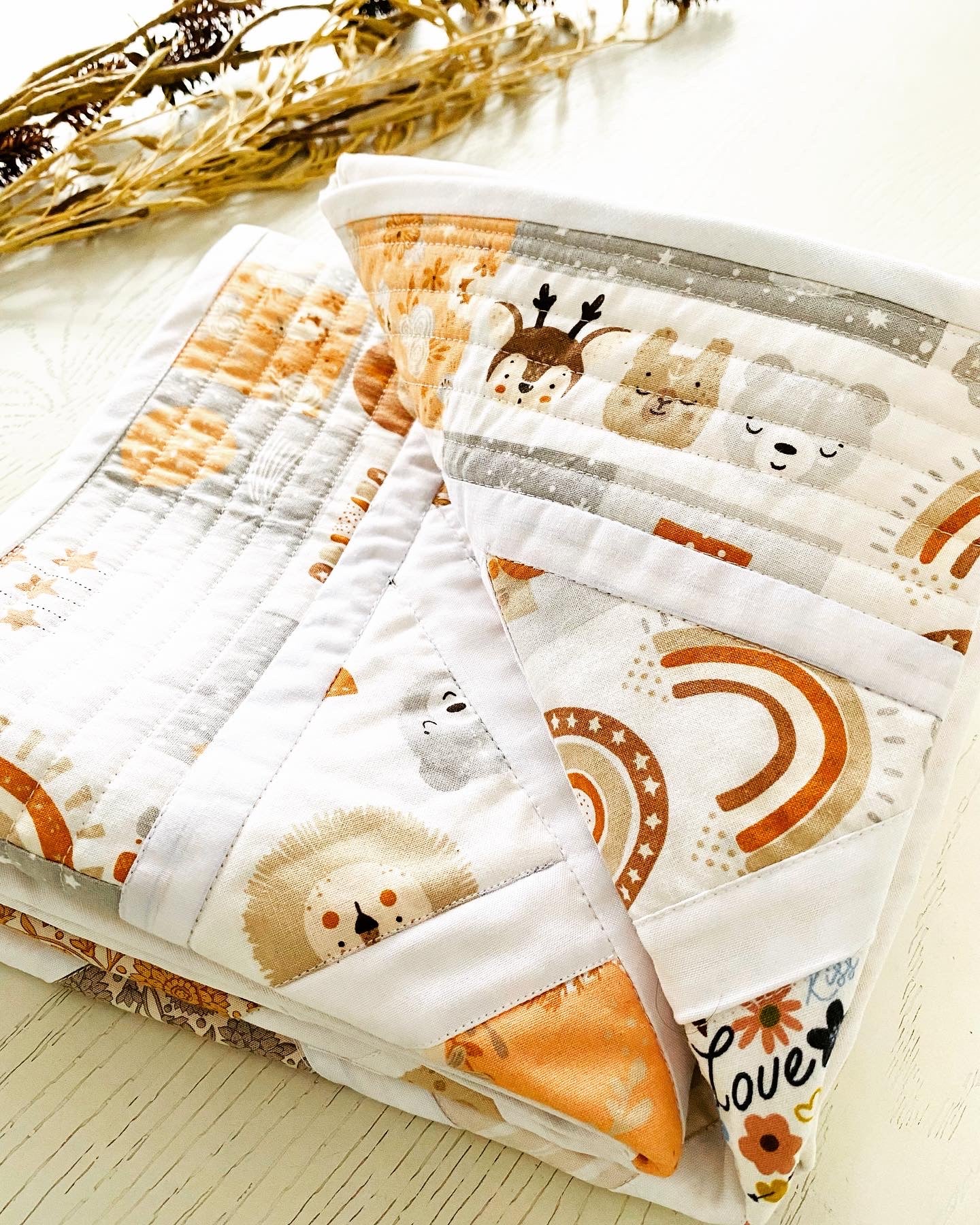Handmade Baby Quilt, Keepsake Gift, Custom Made
