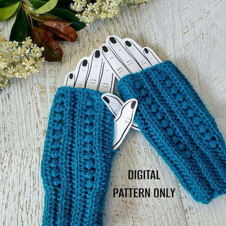 DIGITAL DOWNLOAD | Crochet Pattern | Stormy Days Handwarmers