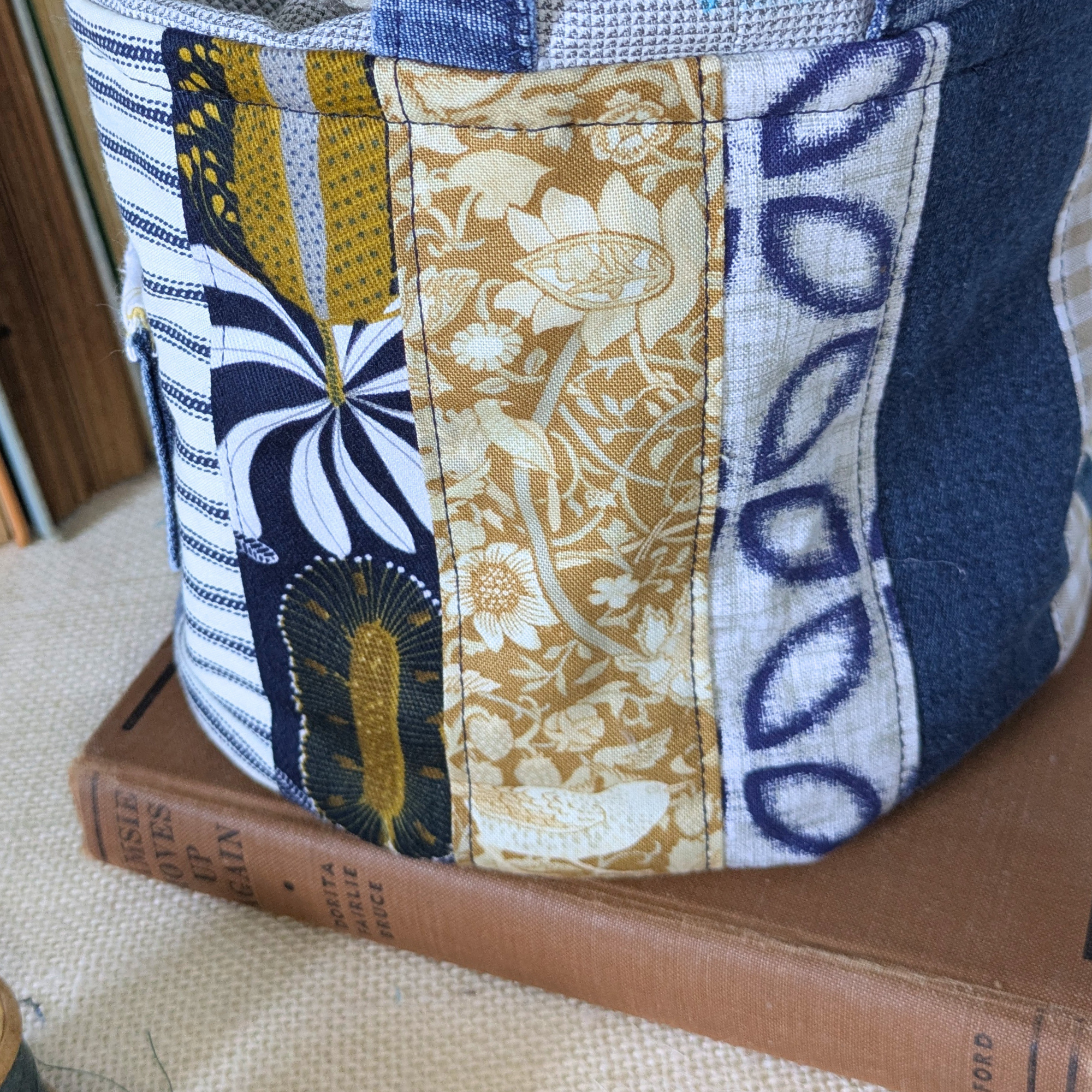 Project Bag Upcycled Denim Small