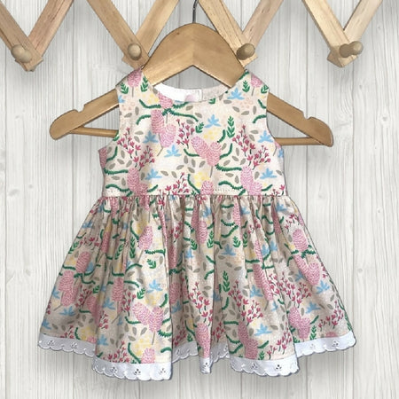 Banksia Flowers Baby Tea Party Dress