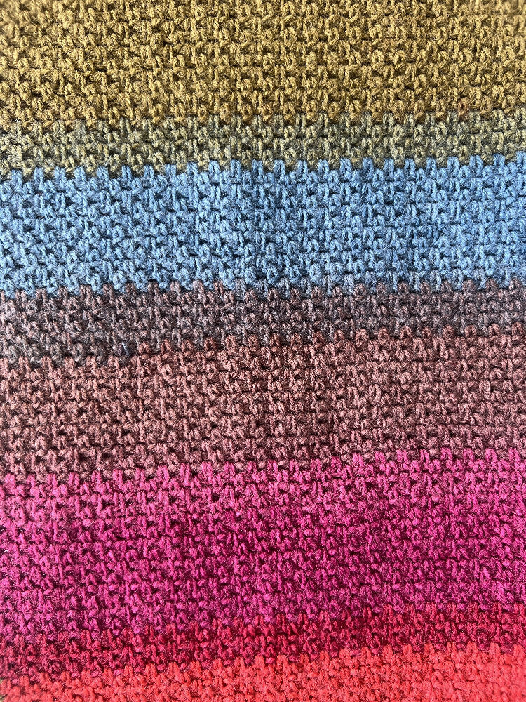 Blanket | Handmade Crochet | Variegated Colours