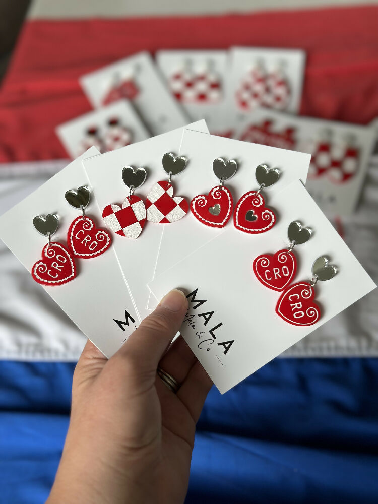 Croatian Heart Dangles