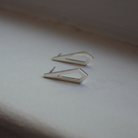 handmade geometric kite studs