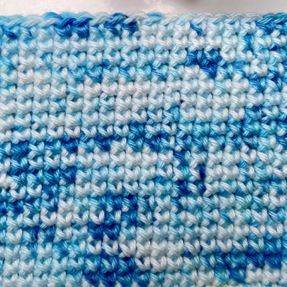 Sky Blue Speckled Cotton Yarn Cake