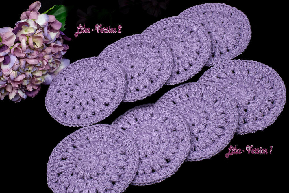 Organic Cotton Crocheted Coasters - Set of 4