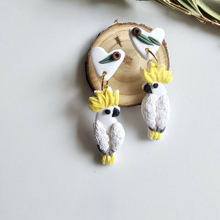 Cockatoo Handmade Earrings.