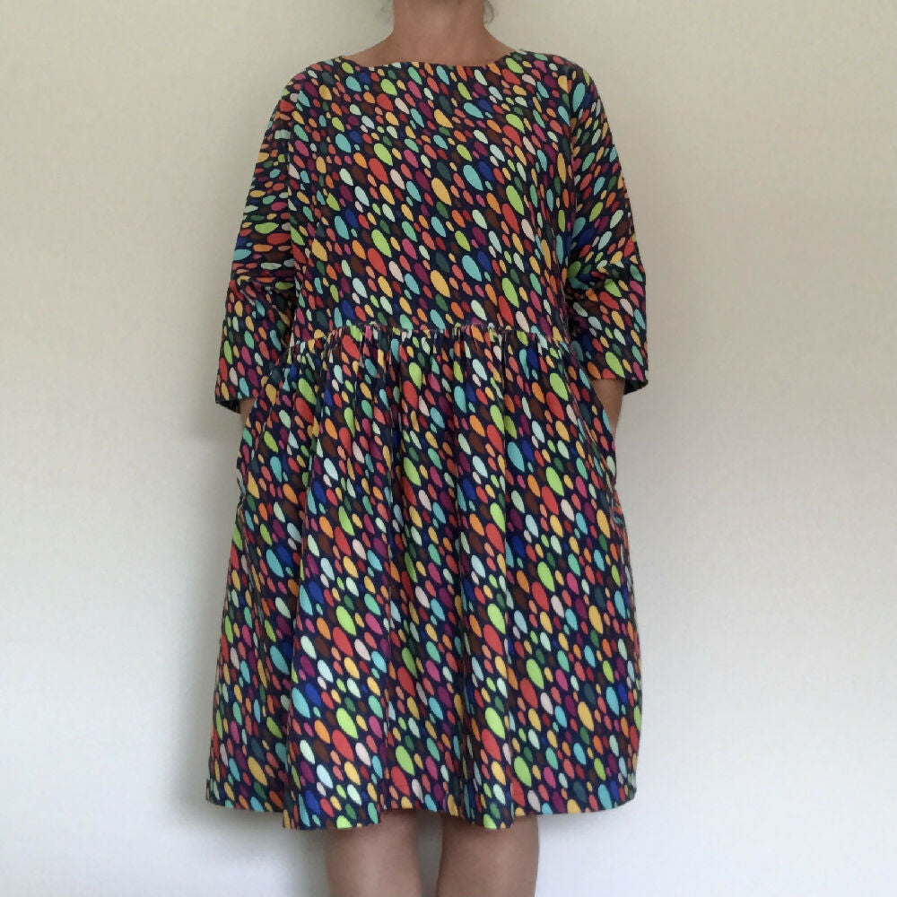 Charli Dress - Rainbow Drops