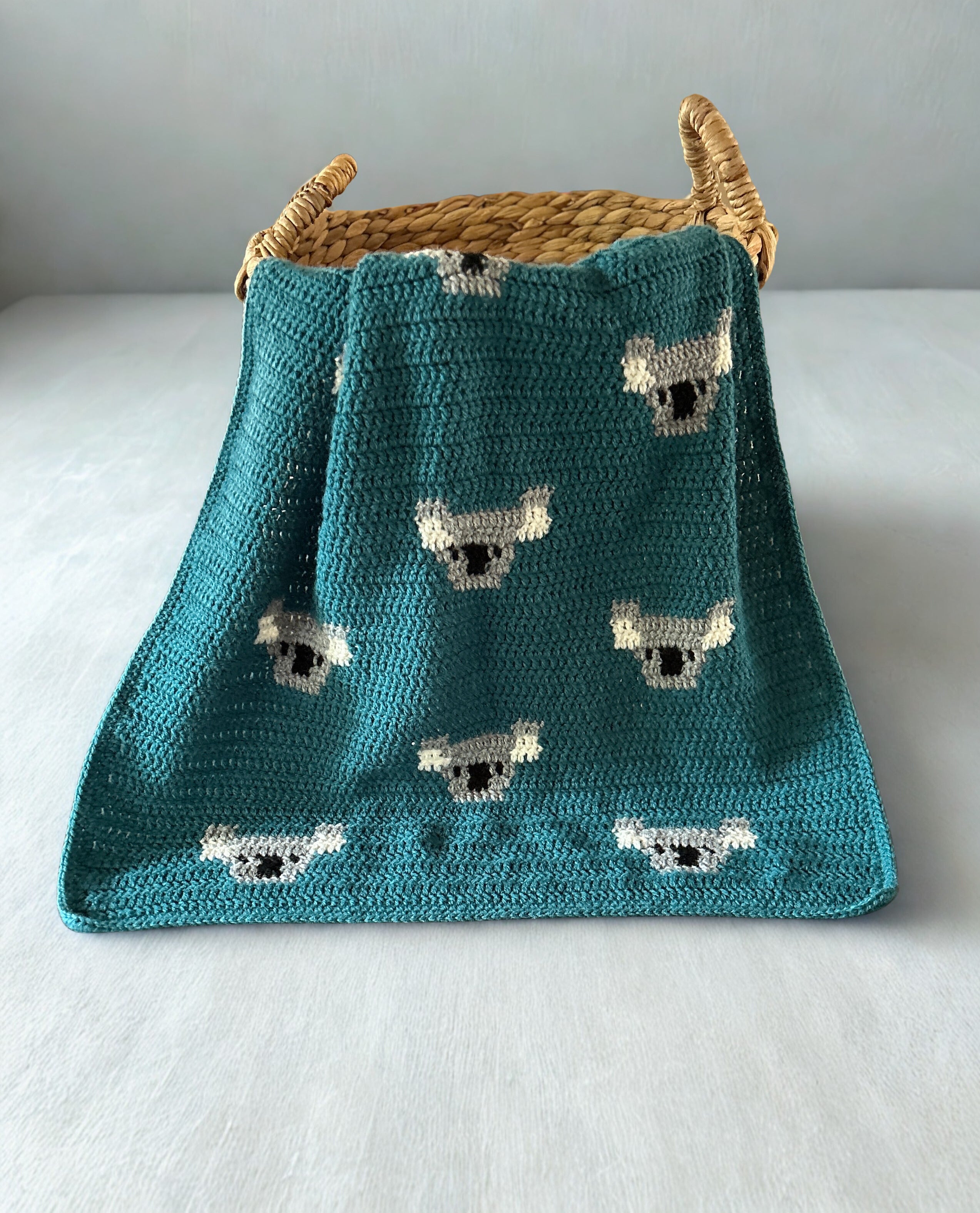Koala Baby Blanket Crochet Made to Order