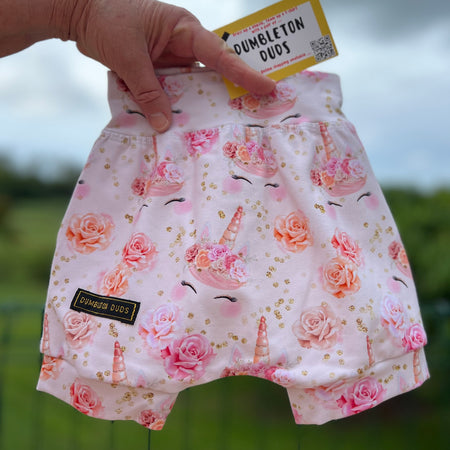 Unicorns (large print) | Sizes 0, 1, 2 | Handmade Baby Pants by Dumbleton Duds | FREE Postage Orders $50+