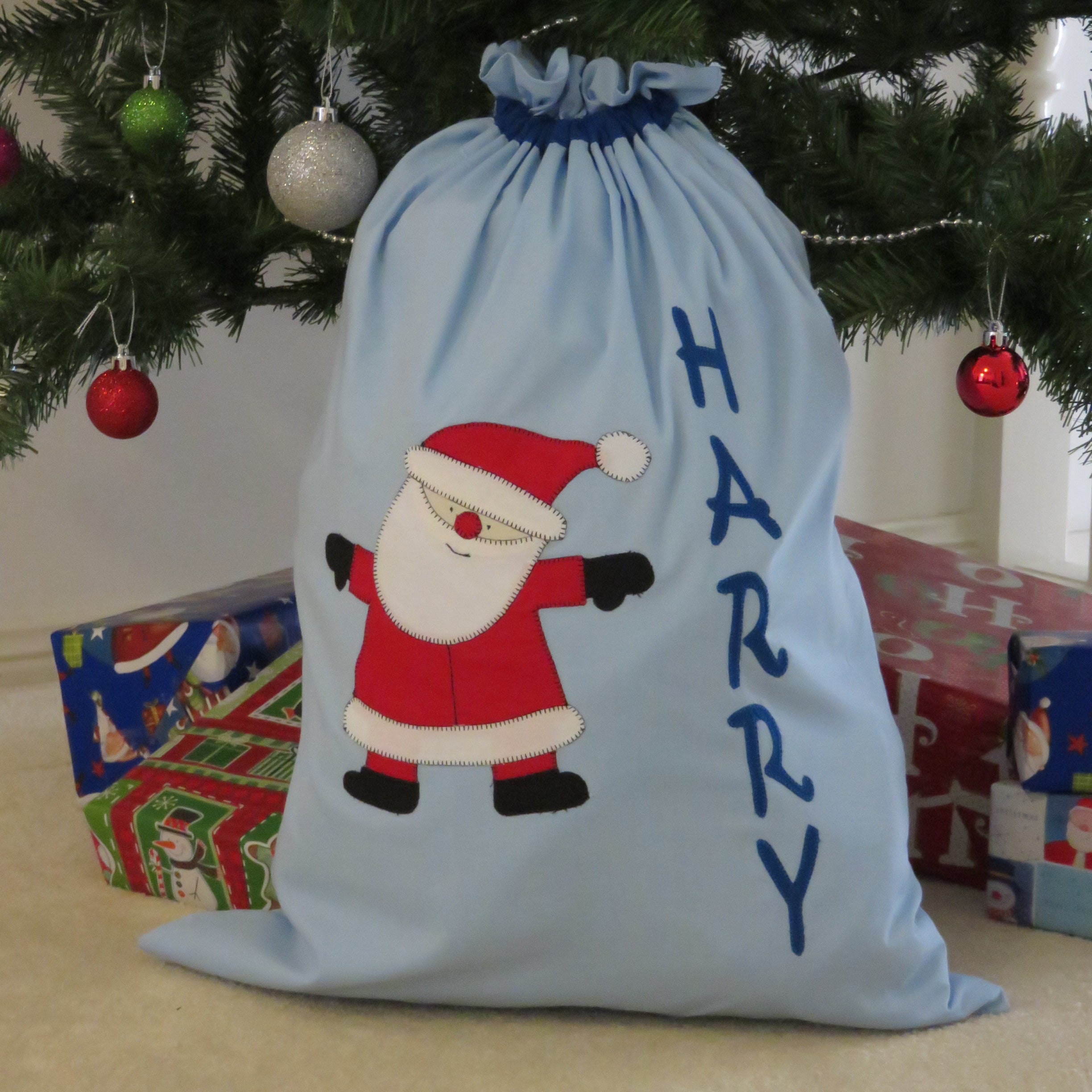 Personalised Christmas Sack - Santa Design