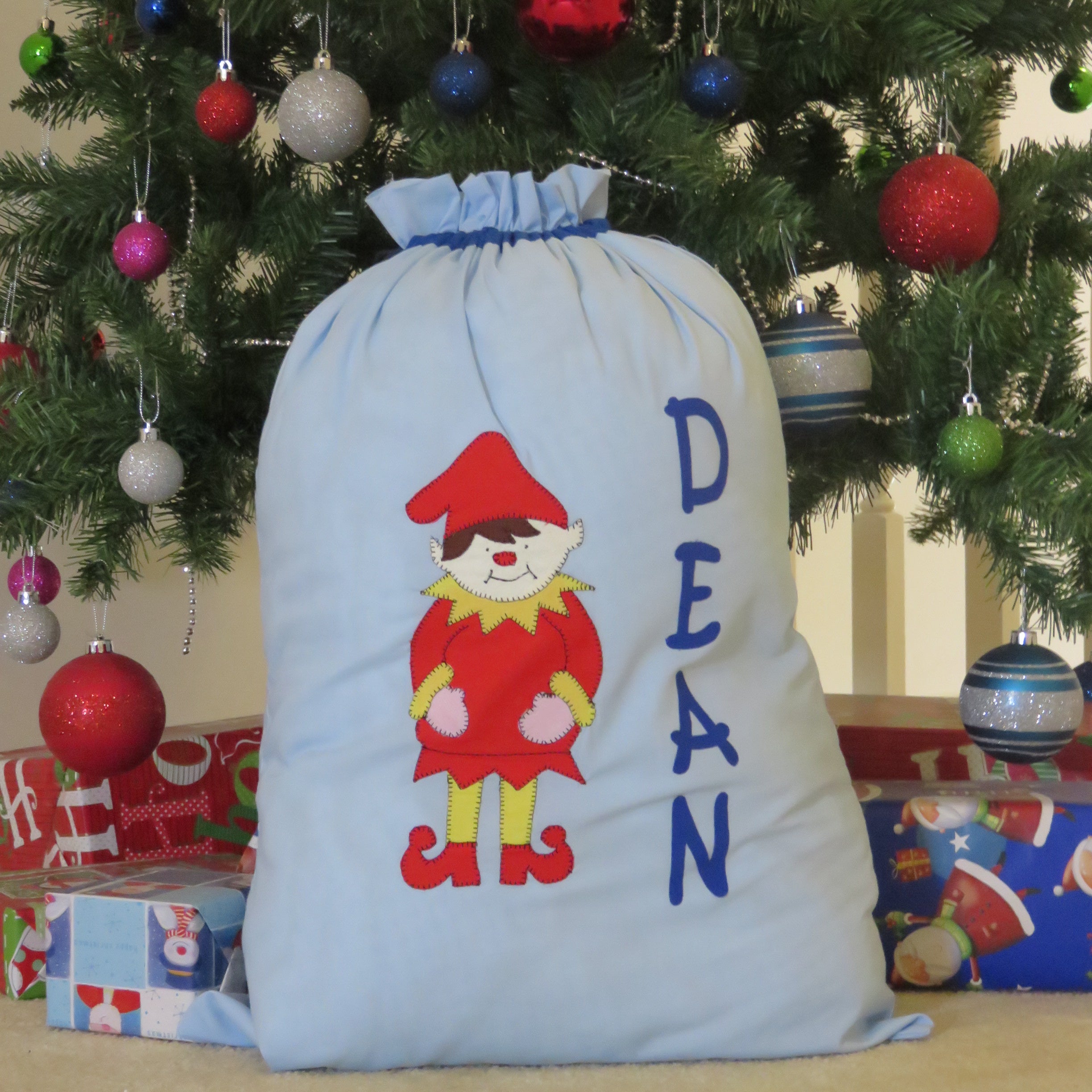 Personalised Christmas Sack - Elf