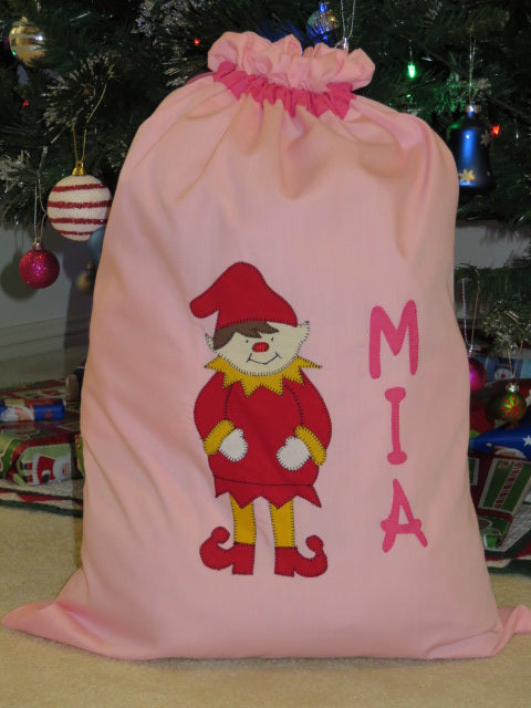 Personalised Christmas Sack - Elf