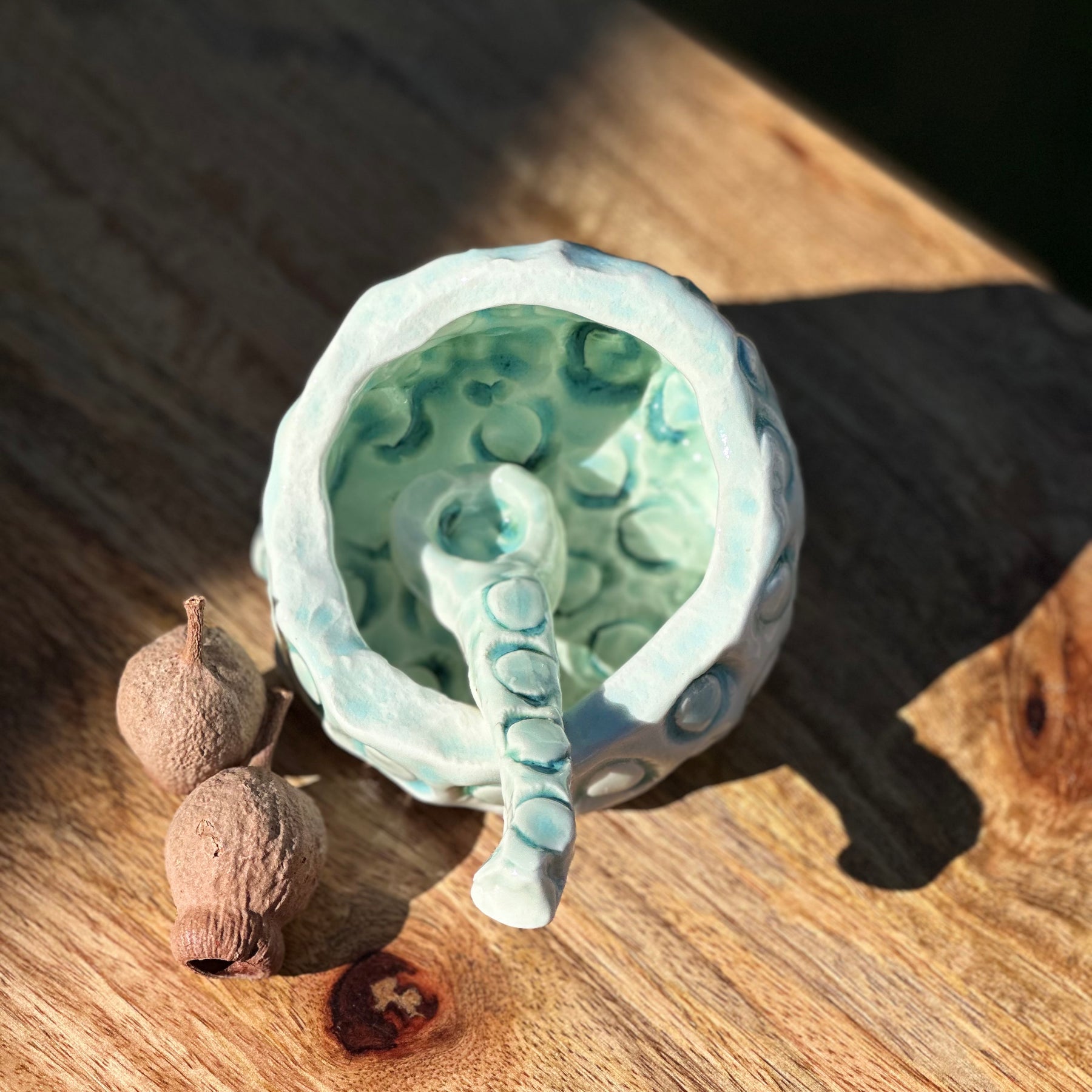 Porcelain Salt Cellar & Spoon - Marri