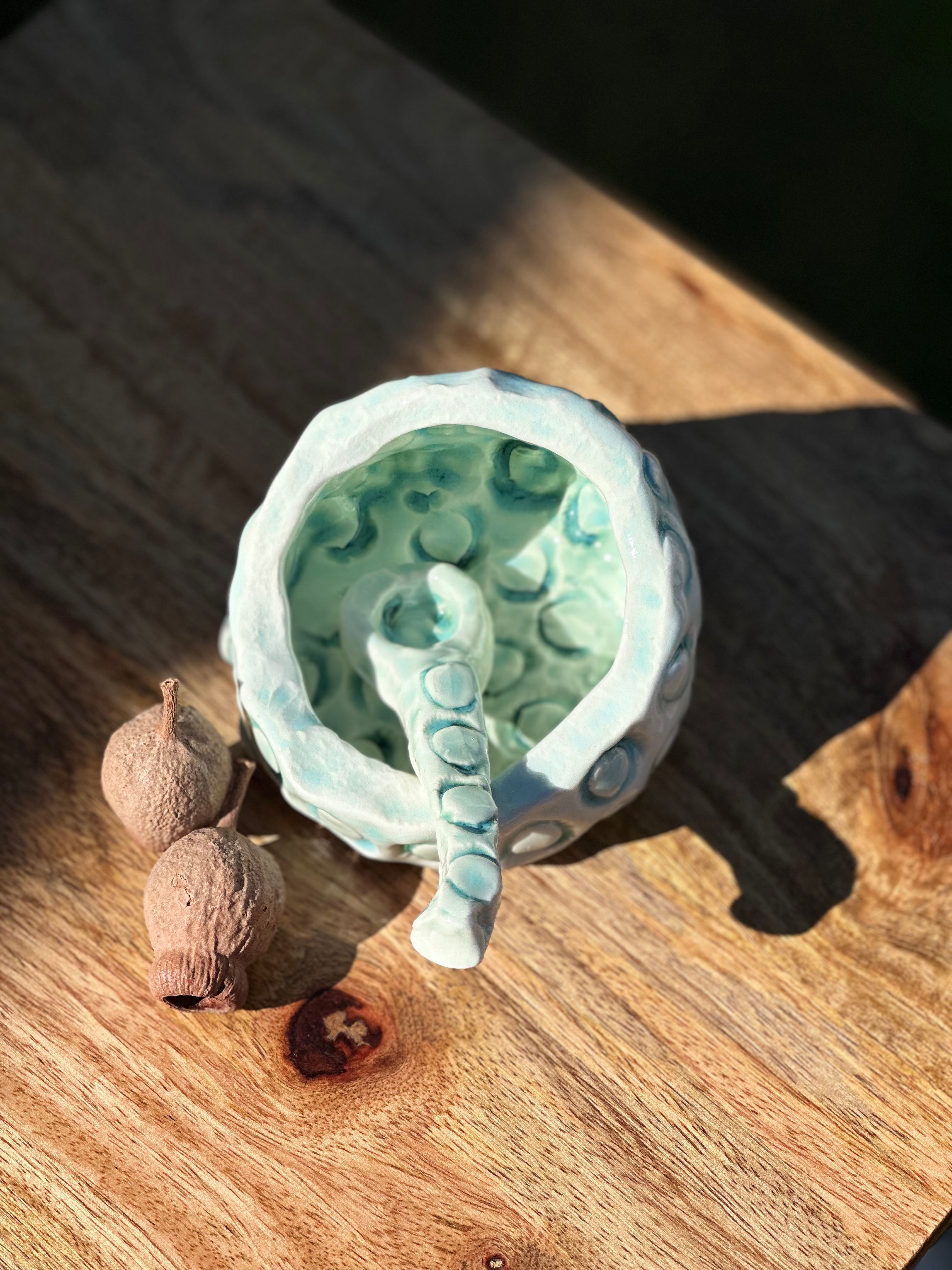 Porcelain Salt Cellar & Spoon - Marri