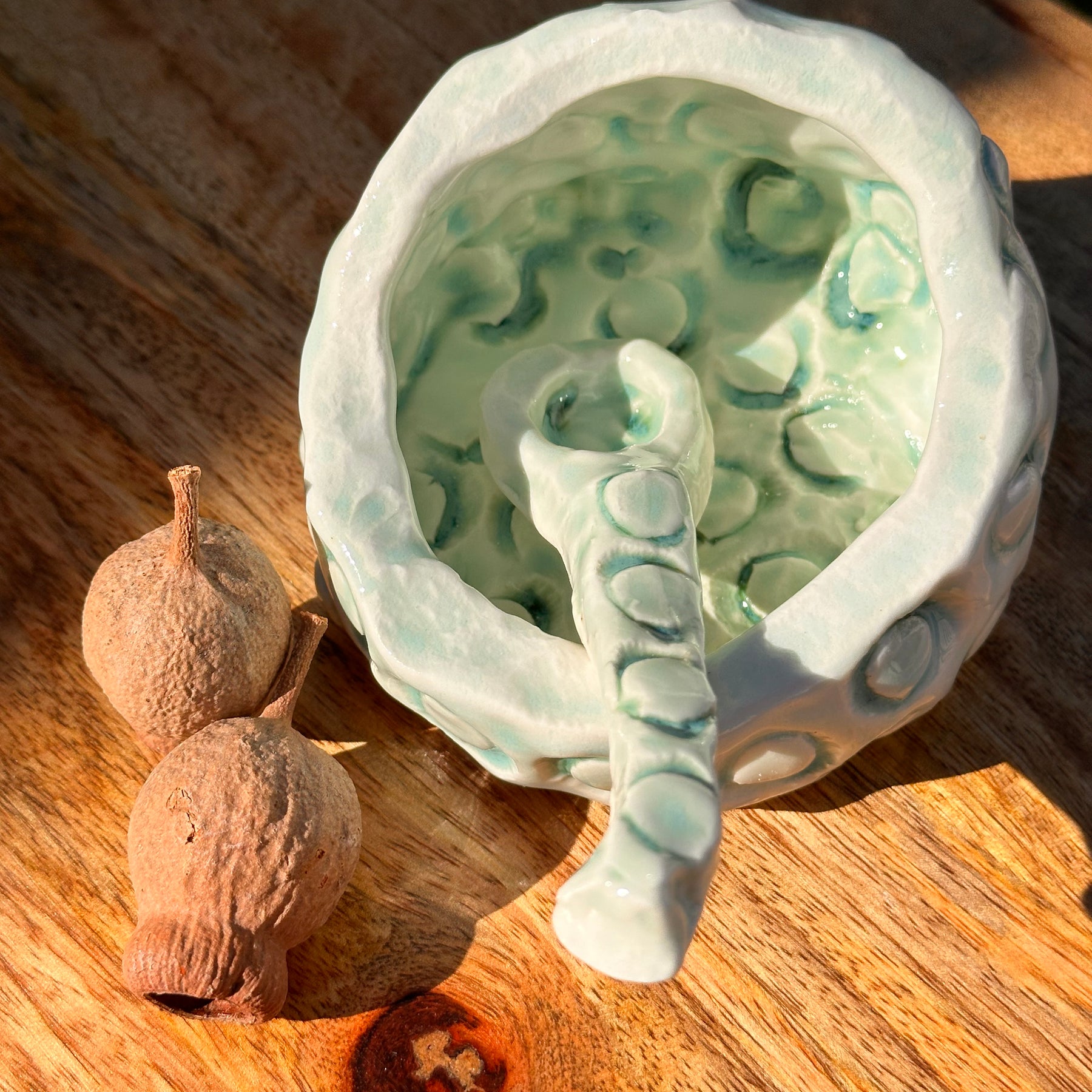Porcelain Salt Cellar & Spoon - Marri
