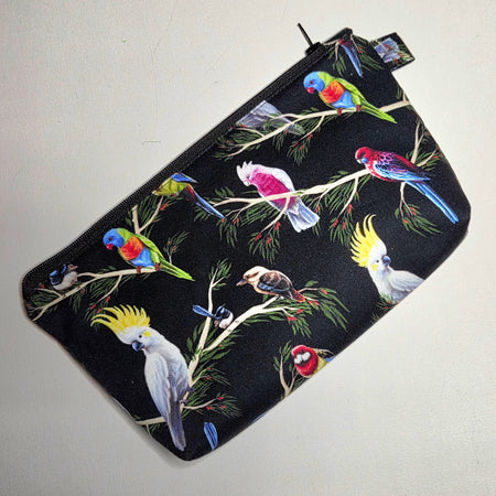 Pencil case in Gorgeous Australian Bird fabric