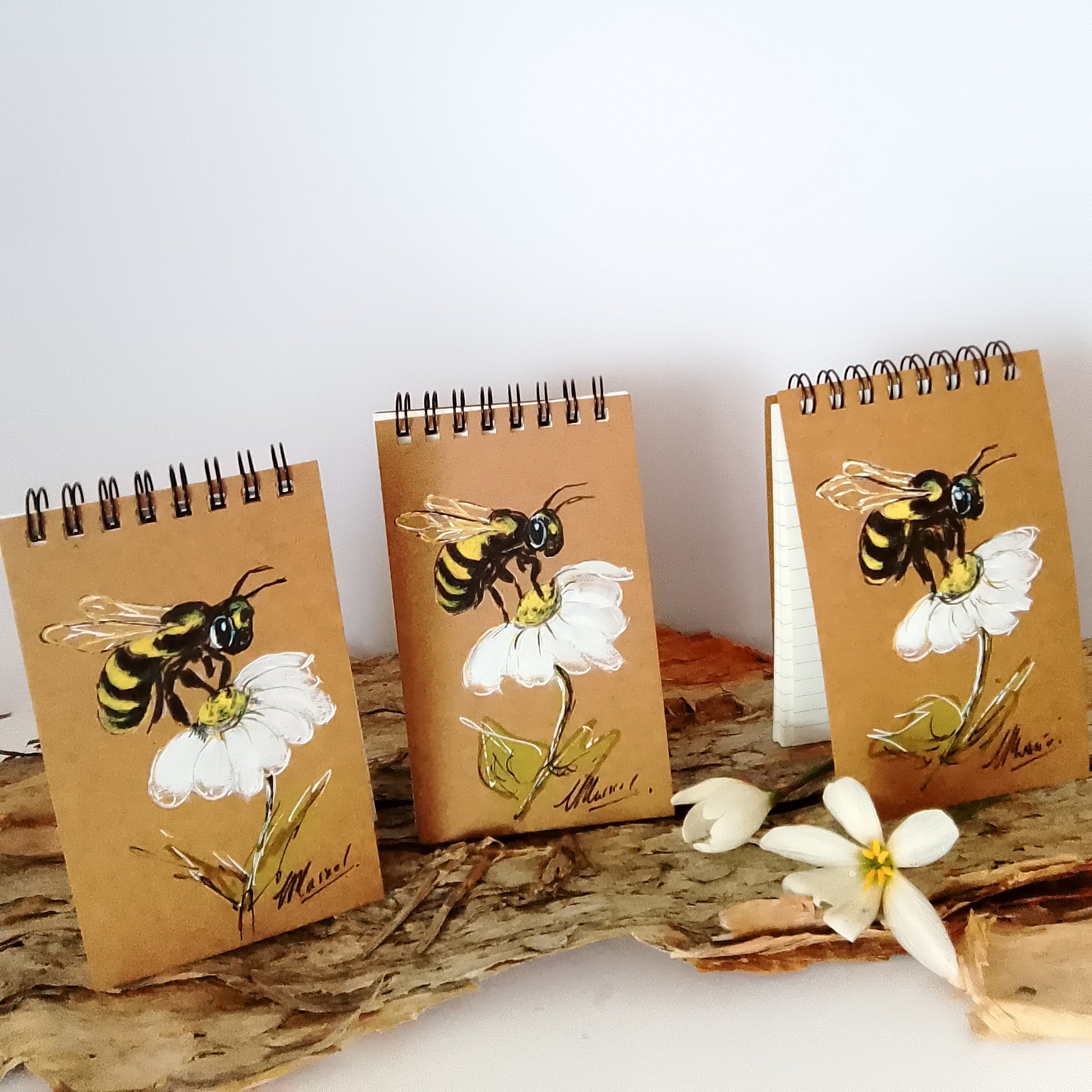 Handpainted Memo Pads.  Pocket size.