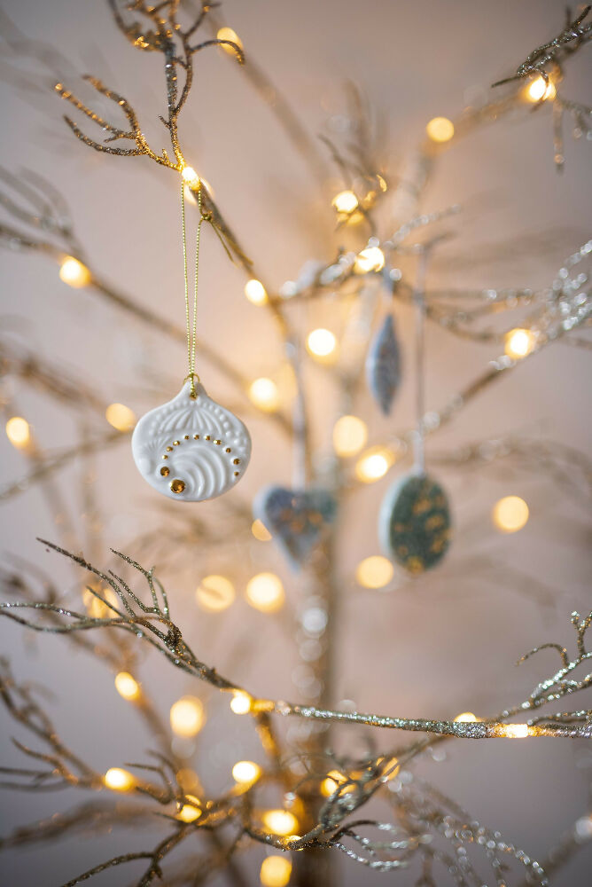 Porcelain Christmas decorations