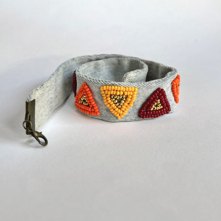 ETHNIC FUSION x Stardust Denim | 2 colors | jeans choker, necklace | beaded