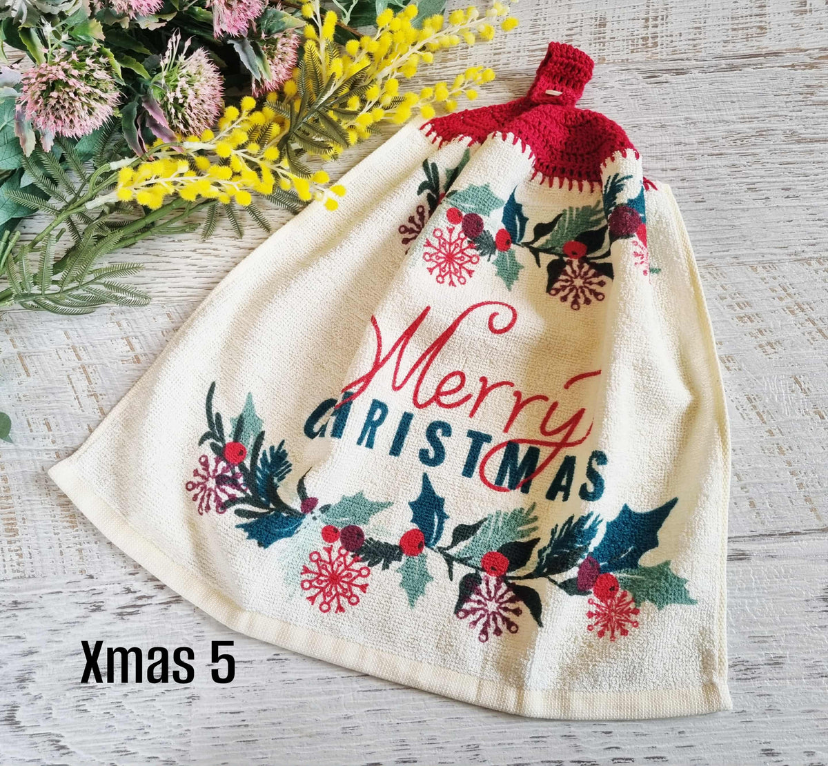 Kitchen Hand Towel | Christmas | Hanging | SINGLE LAYER - 9 Styles