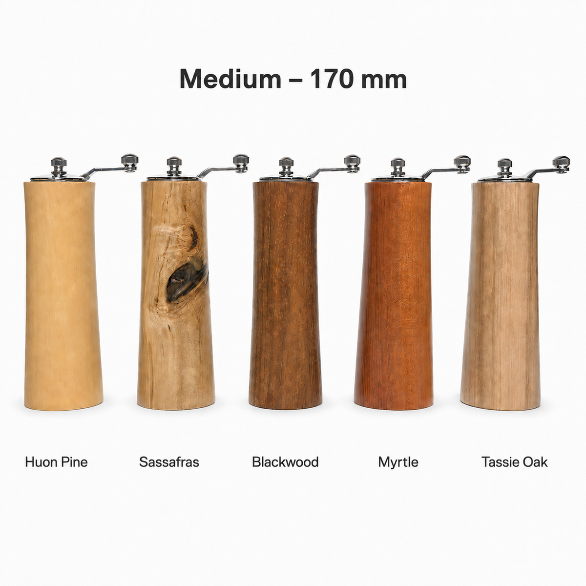 Mini and Medium Salt or Pepper Grinders
