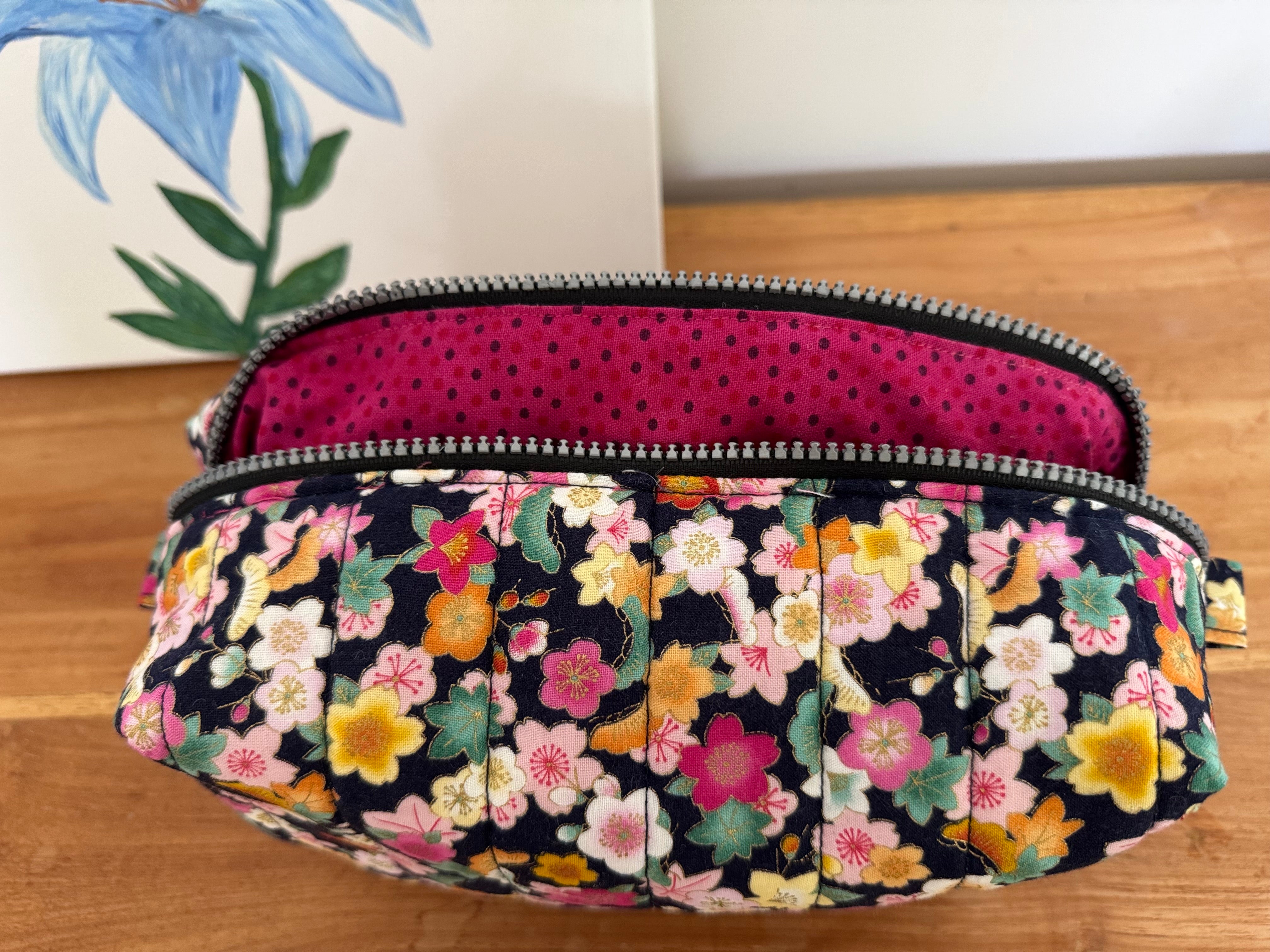 Quilted Box Pouch Bags