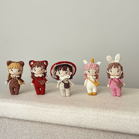 Made to Order | Forest Friend | Mushroom | Mini | Crochet Baby Doll | 14cm