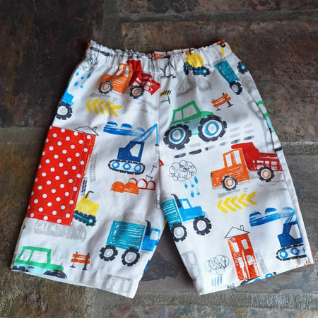 Toddler Boys Trucks & Diggers Shorts | Size 2